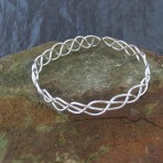 Bangle – Sterling Silver – Plaited Style