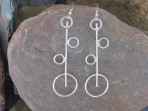 Earrings – Solar Pin Hookwire – Sterling Silver