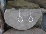 Earrings – Small Teardrop Hookwire – Sterling Silver
